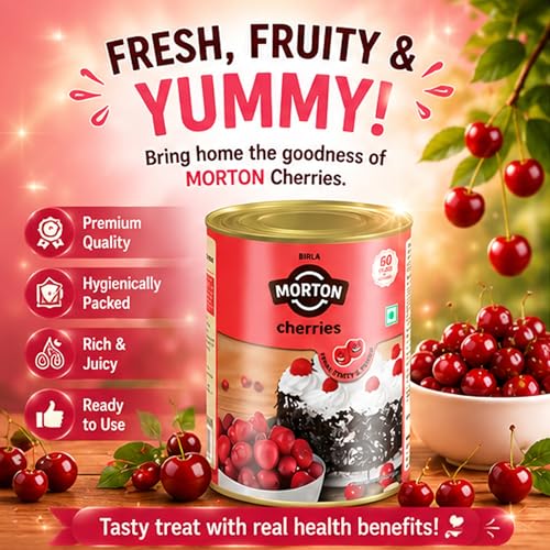 Image of Birla Morton Premium Canned Cherries 850 Gm