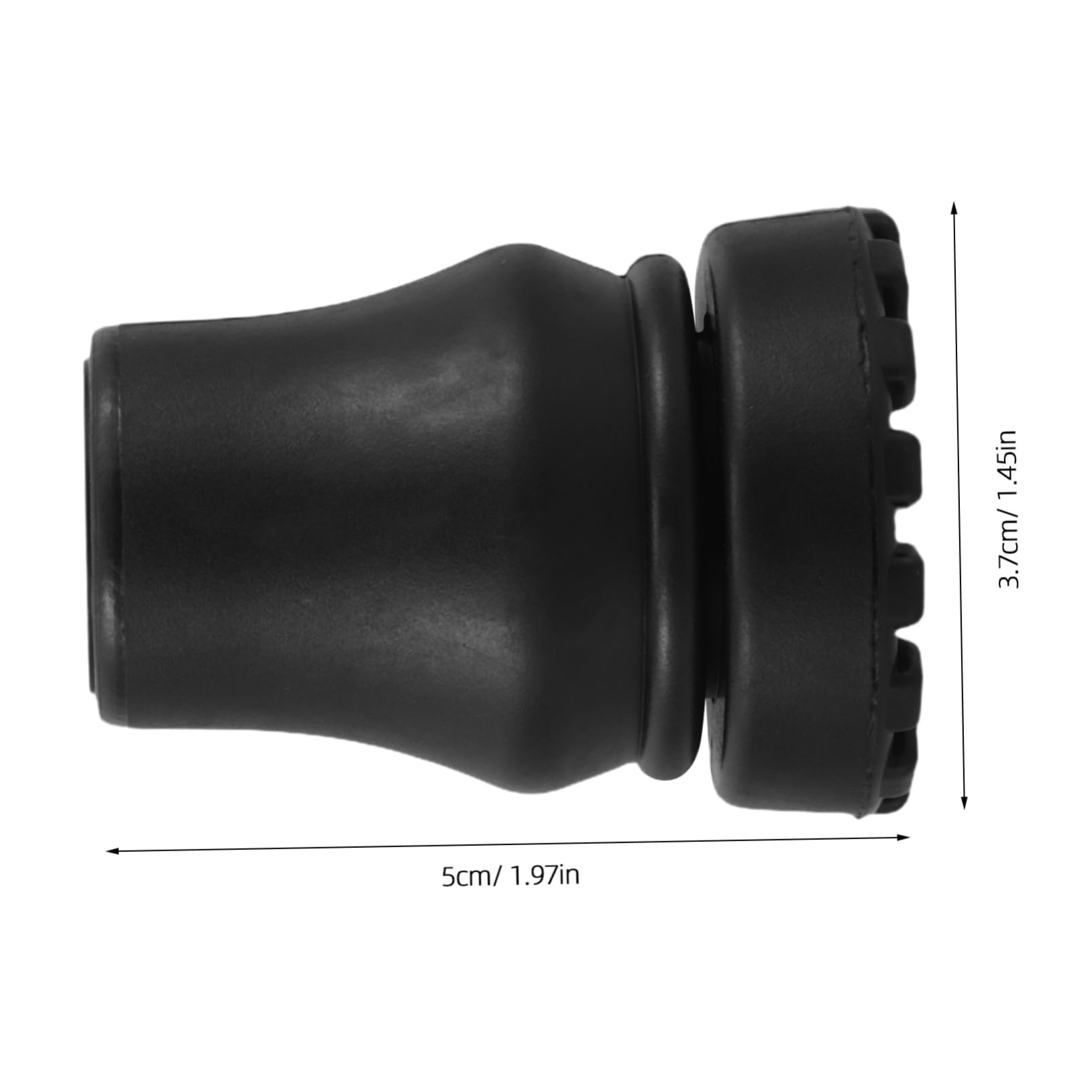 NAMOARLY Walking Stick Tips 19mm Rubber Cane Tips for Stability Easy to Install Crutch Accessories