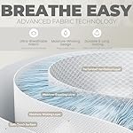 Dowinx Gaming Chair Fabric with Pocket Spring Cushion, Massage Game Chair Cloth with Headrest, Ergonomic Computer Chair with Footrest 290LBS, Black - Image 4