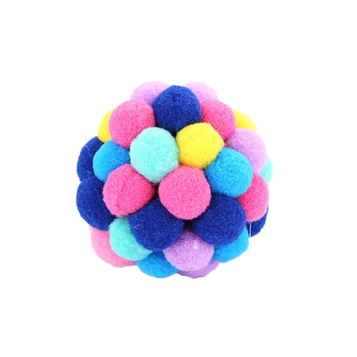 CIYODO Colorful Rattle Balls for Cats Interactive Bell Random Colors for Indoor Play Training Engaging Chew Ball with Sound for Hours of Fun