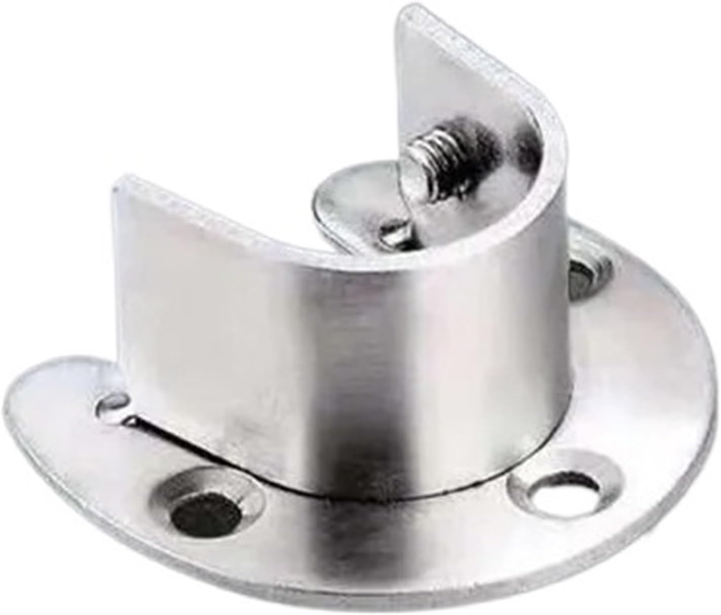 Closet Rod Holders 10pcs Hanger Rod Fixing Hardware Accessories Support Bracket Stainless Steel(32mm)