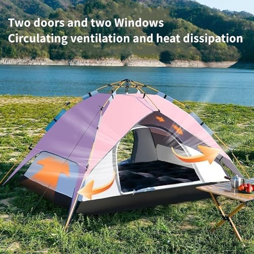 Carpa pop up doble capa impermeable para 4 personas miniatura 3