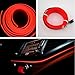 Produktbild 1x ROT/RED 1 Meter AMBIENTEBELEUCHTUNG + 12V Inverter/Adapter. Licht Leiste Strip Band Beleuchtung für Innenraumbeleuchtung - hallenwerk
