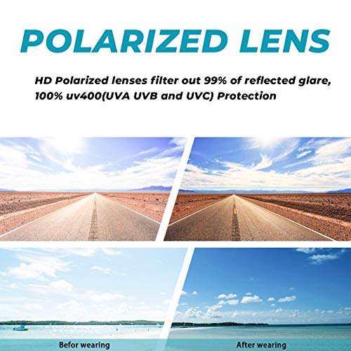 WISTON XXL Polarized Sunglasses for Big Heads Men 150mm Oversized Sun Glasses Wide Fit Large Face UV400 Protection 81402