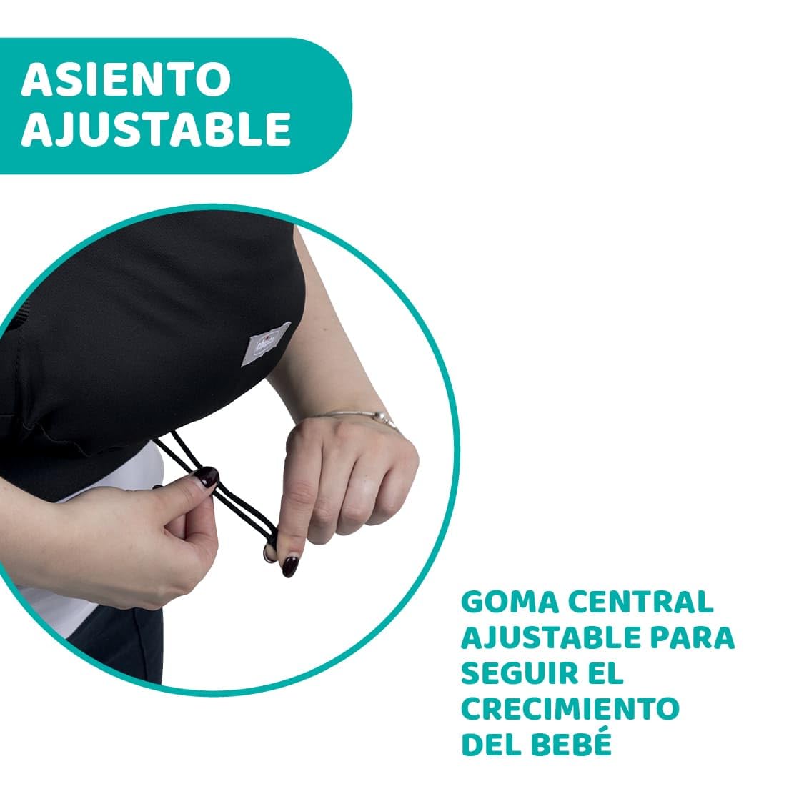 Skin Fit - Portabebés ergonómico ideal para bebés de 0 meses a 9 kg, ajustable y seguro para bebés con correas cruzadas acolchadas, cinturón abdominal y capucha
