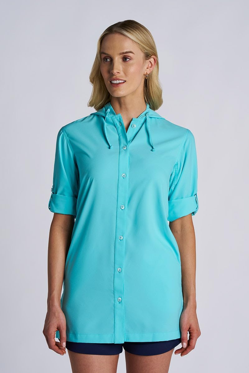 Women's Long Sleeve Beach Shirt - UPF 50+ Sun Protection - Iztapa