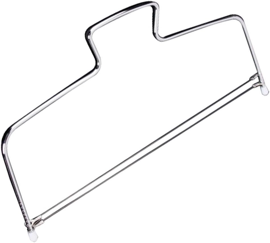 Adjustable Cake Leveler with Premium Food Grade Stainless Steel | Double Wire Slicer Cake Cutter for Leveling Tops of Layer | Cakes Professional Baking Tool with 12 x 6 Inches Dishwasher Safe | Silver