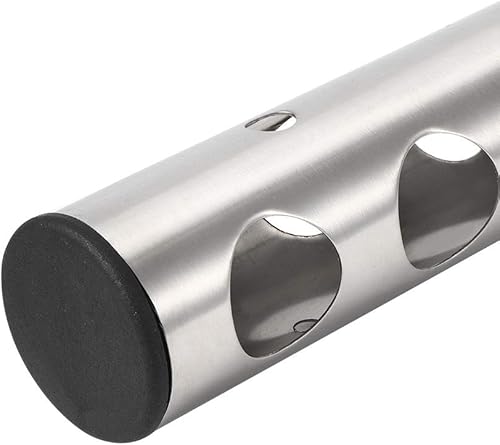 Miniatura 5 de Estante tubular de acero inoxidable para vino montado en la pared, estantes de vino, decoración de cocina para el hogar, cocinas, bares y