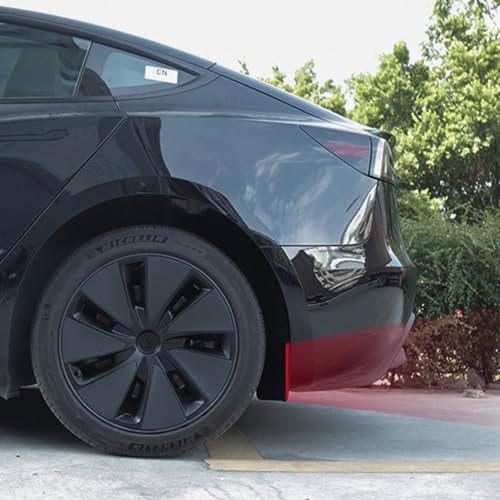 Image of JSCARLIFE Mud Flaps Kit for T-esla Model 3 2017-2023 Premium Front Rear Set, Mud Flaps Splash Guards Mudguards Protective Fender 4pcs, Moulded Full Protection Set Splash Mud Guards