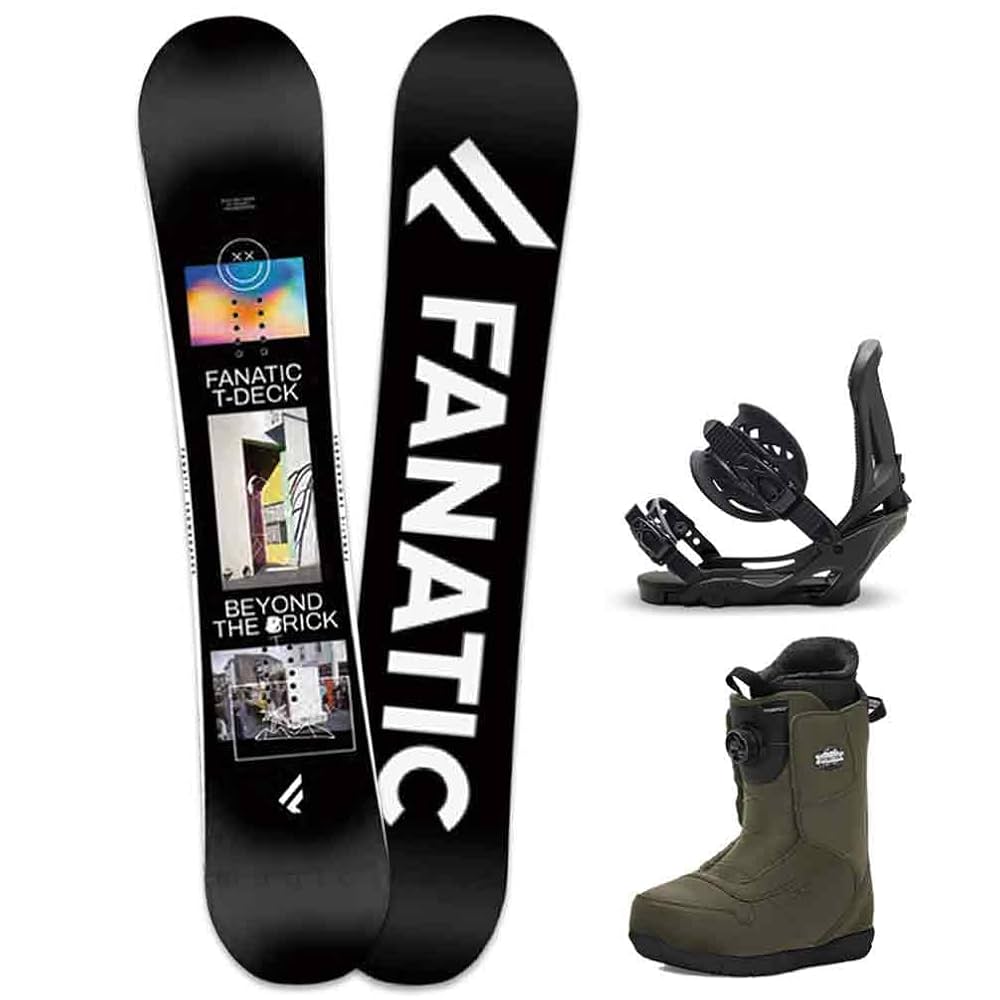 FANATIC BOARDS 3点セット FANATIC(ファナティック) スノーボード 板 メンズ 3点 セット