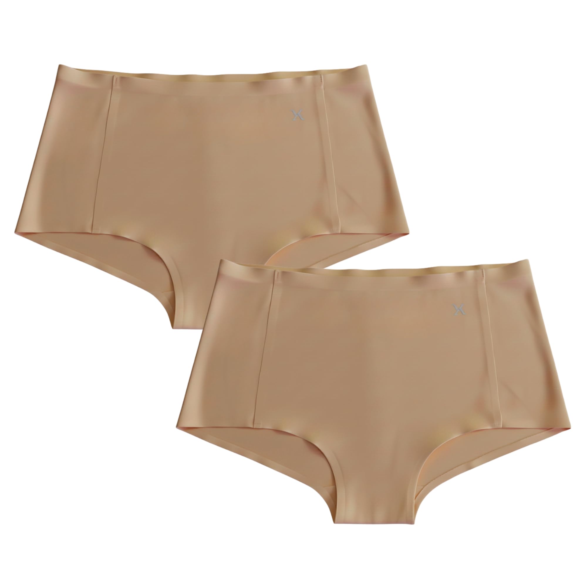 krvvy Pack of 2 Premium Seamless Boyshorts Panties | High-Rise, Full Coverage Panty for Women with 100% Cotton Gusset | Ultrasoft Fabric for All Day Comfort-picture-53
