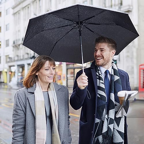 Image of Hannstar Automatic Kids Umbrella, Folding Telescopic Toddler Umbrella for girls & boys, UV /Sun Protection - Strong and Portable - Compact, Durable, Lightweight Cute Kitty Brolly