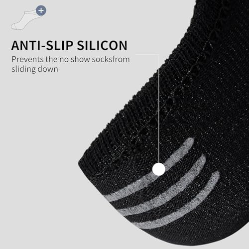 Image of 8-pack Socks for women,moisture wicking and sweat wicking,Cotton soft No-show socks