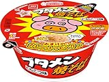 エースコック ブタメン焼そば おまけのカレー味トッピング付き 105g ×12個