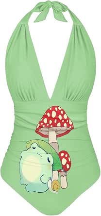 HELLHERO Mushroom Frog Backpack Set For Girls – School Bag With Lunch Box & Pencil Case