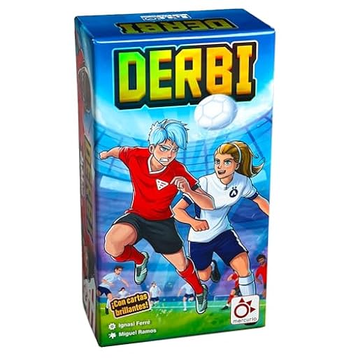 Mercurio - DERBI - Juego de Cartas Dinámico y Rápido - Recrea la Emoción del Fútbol - 2 ó 4 Jugadores - Ideal para Juegos en Familia | Ya disponible en tu tienda friki favorita! En mundofriki.es!