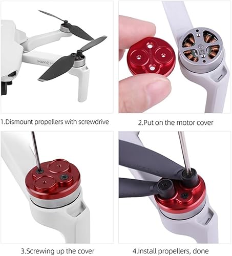 Miniatura 6 de Mavic Mini 3 2 1 Tapa de motor Drone a prueba de polvo Protector de motor Accesorios de protección para DJI Mavic Mini 2 SE 3 Pro (para Mini 1,