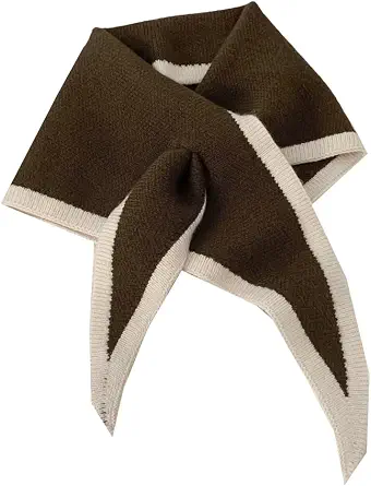 Knitted Triangle Scarf for Women - Fashion Winter Neck Warmer