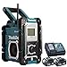 Price comparison product image Makita DMR108 18V LXT/10.8v CXT Job Site Radio With 2 x 5Ah BL1850 Batteries & DC18RC Charger