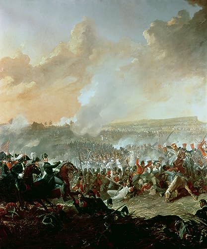 Murales la batalla de Waterloo cuadro lienzo colorido Denis Dighton 60x90cm
