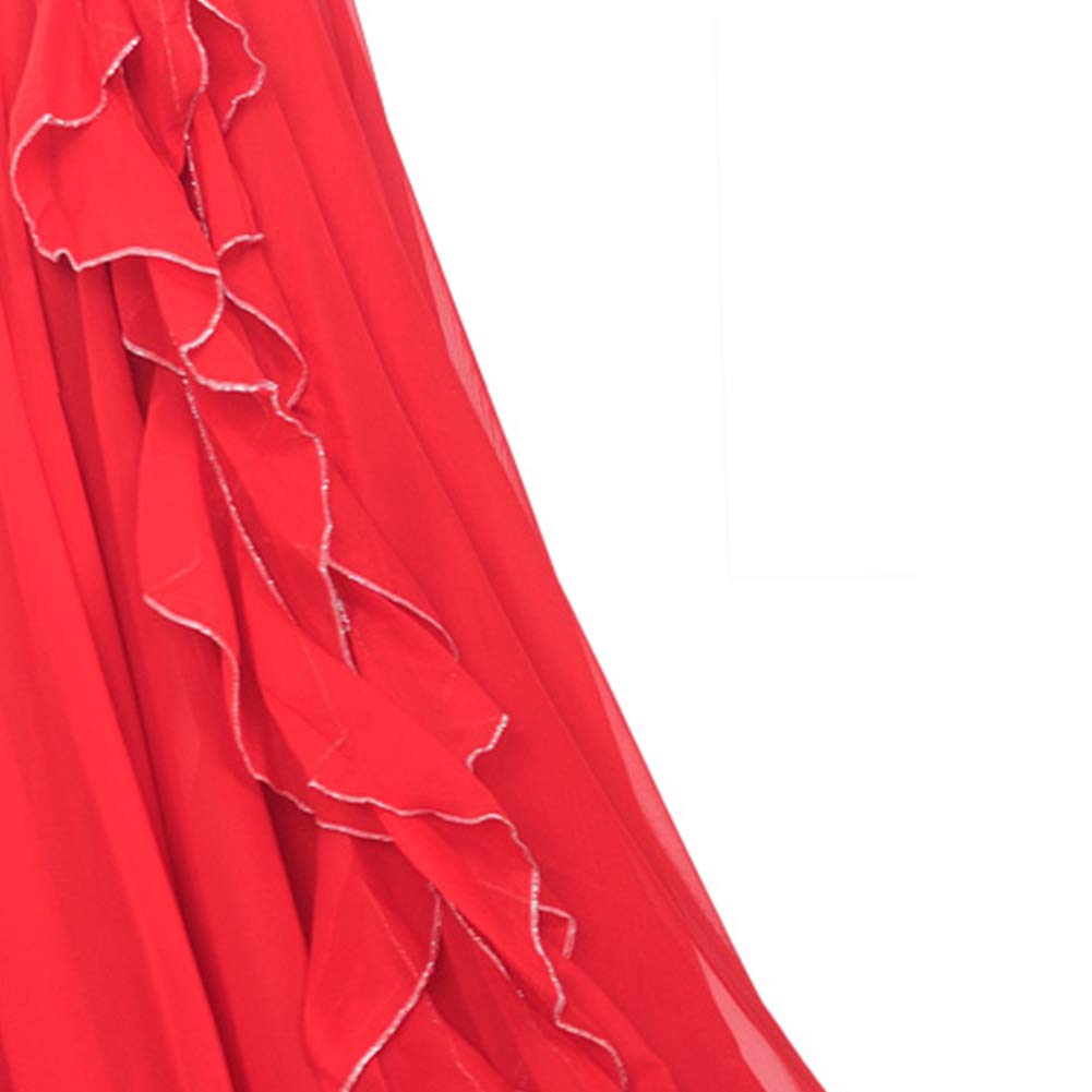 ROYAL SMEELA Falda Danza del Vientre Mujer Traje de Falda Larga Danza del Vientre Vestido Falda Gasa de práctica de Baile Falda Flamenca Disfraz Mujer