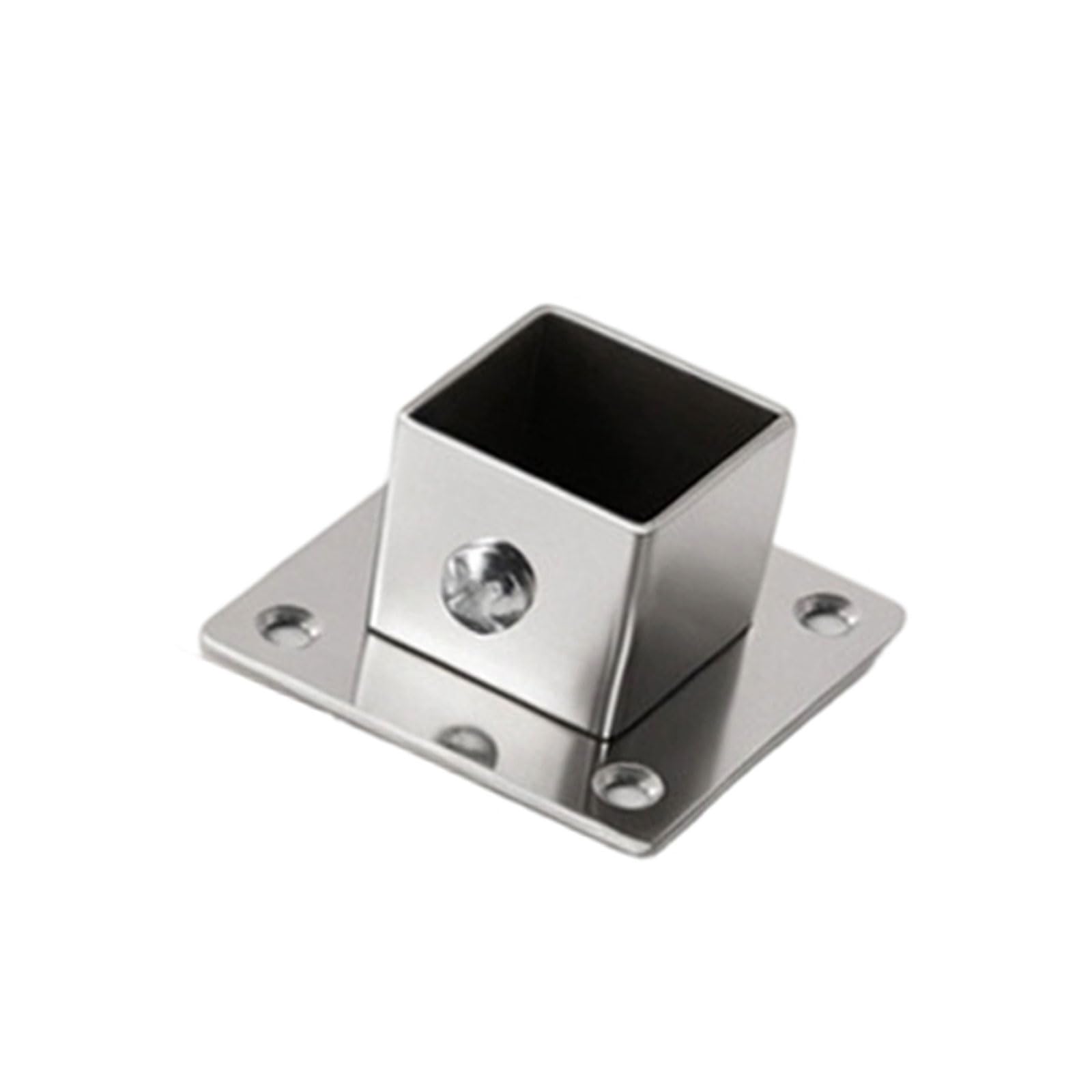 Msioytog Multicolor Universals Stainless Steel Flanges Holder Resistant Flanges Mount Stable Square Flange Connector Stable Stainless Steel Square Tube
