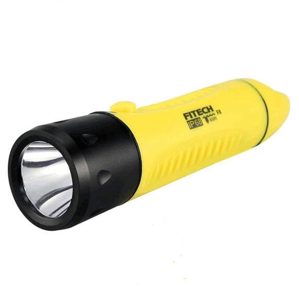 Mastiff F8 IP68 étanche puissante LED 800 lumens lampe rechargeable plongée plongée lampe torche torche Fitech F8