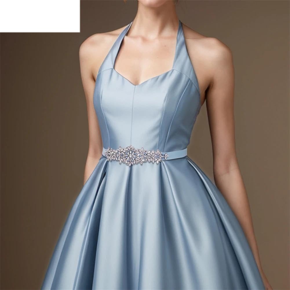 Cinturón de boda para decoración de novia, diamantes de imitación cosidos a mano, para fiestas, banquetes, vestidos, accesorios