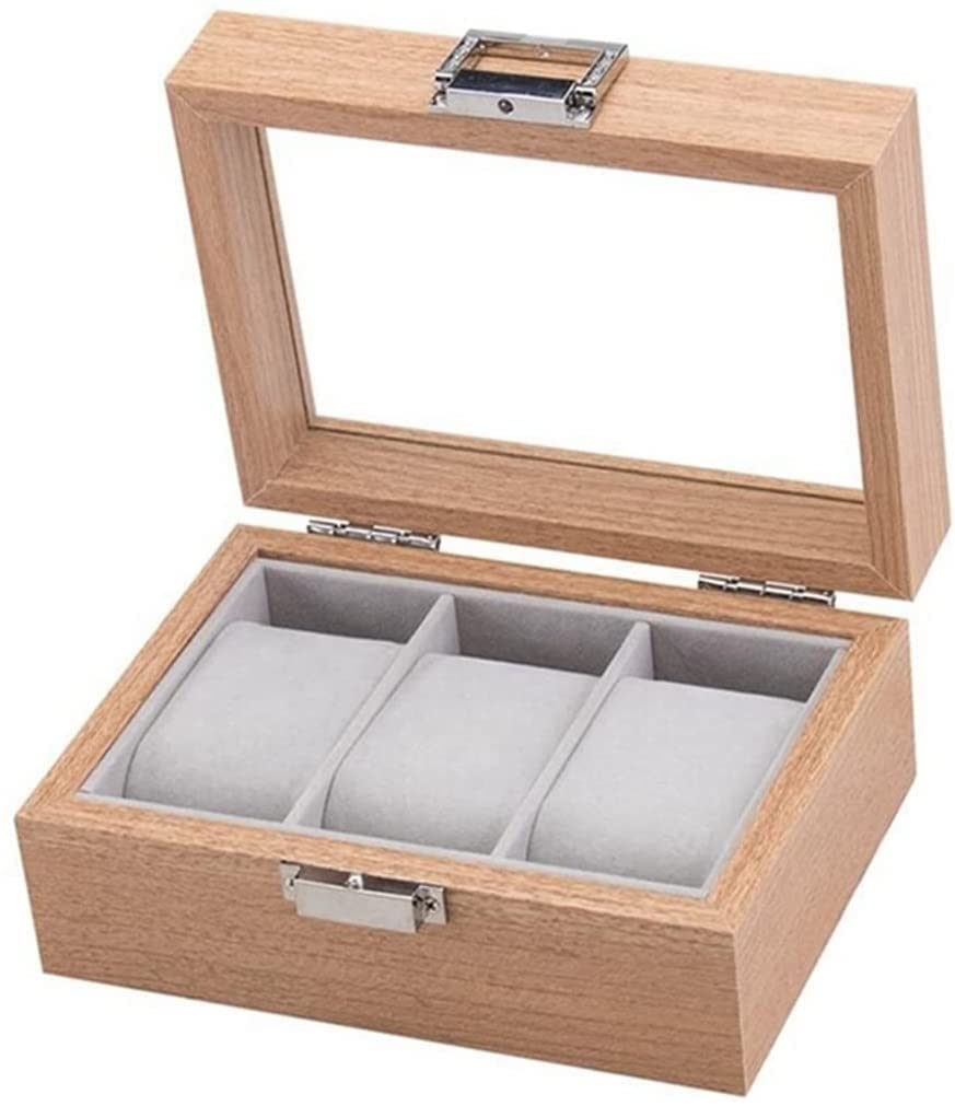 TIANQIHAO Wooden Watch Box Organizer Storage For Clock Watches Display Case Holder Storage Jewelry Boxes