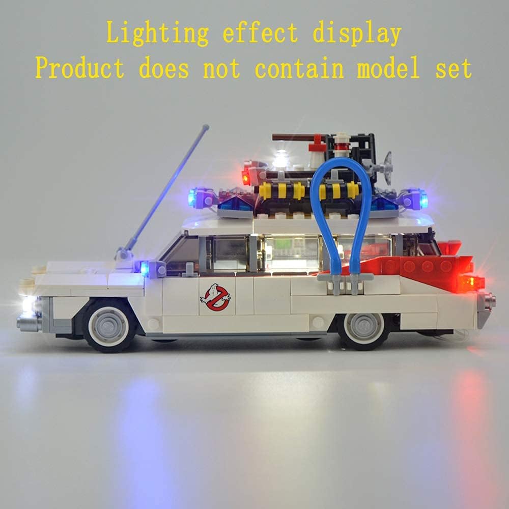 LED Light Kit Compatible with Lego 21108 Ghostbusters ecto 1 (Ver.2014) - Lighting Set for Building Model (Model Set Not Included)