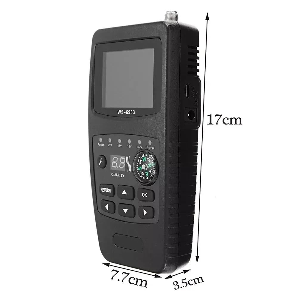 WS-6933 Buscador de satélite FTA CKU Banda Medidor de buscador de satélite Digital,Larga Distancia De DeteccióN