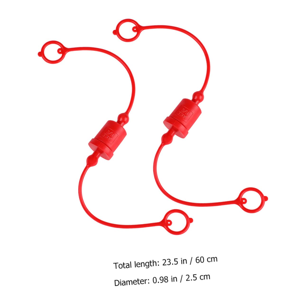 BESPORTBLE Hydraulik Staubkappen aus Kunststoff 3/4 Npt Flat Face 2 Satz mit Je Einer Männlichen und Weiblichen Staubkappe Rot Leichtgewichtig zum Schutz und Verlängerung der Lebensdauer