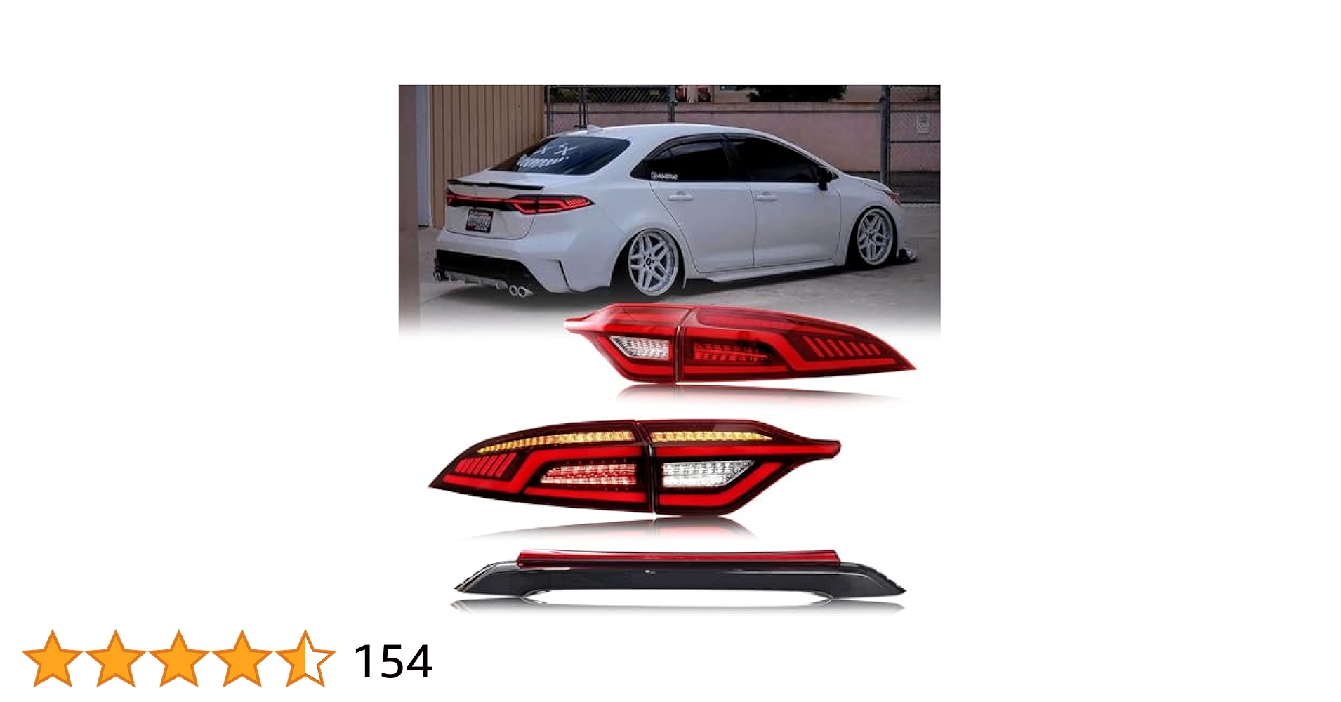 トヨタ　カローラ　セダン　LEDテールライト 多機能 赤 トヨタ カローラ セダン LEDテールライト 多機能 赤