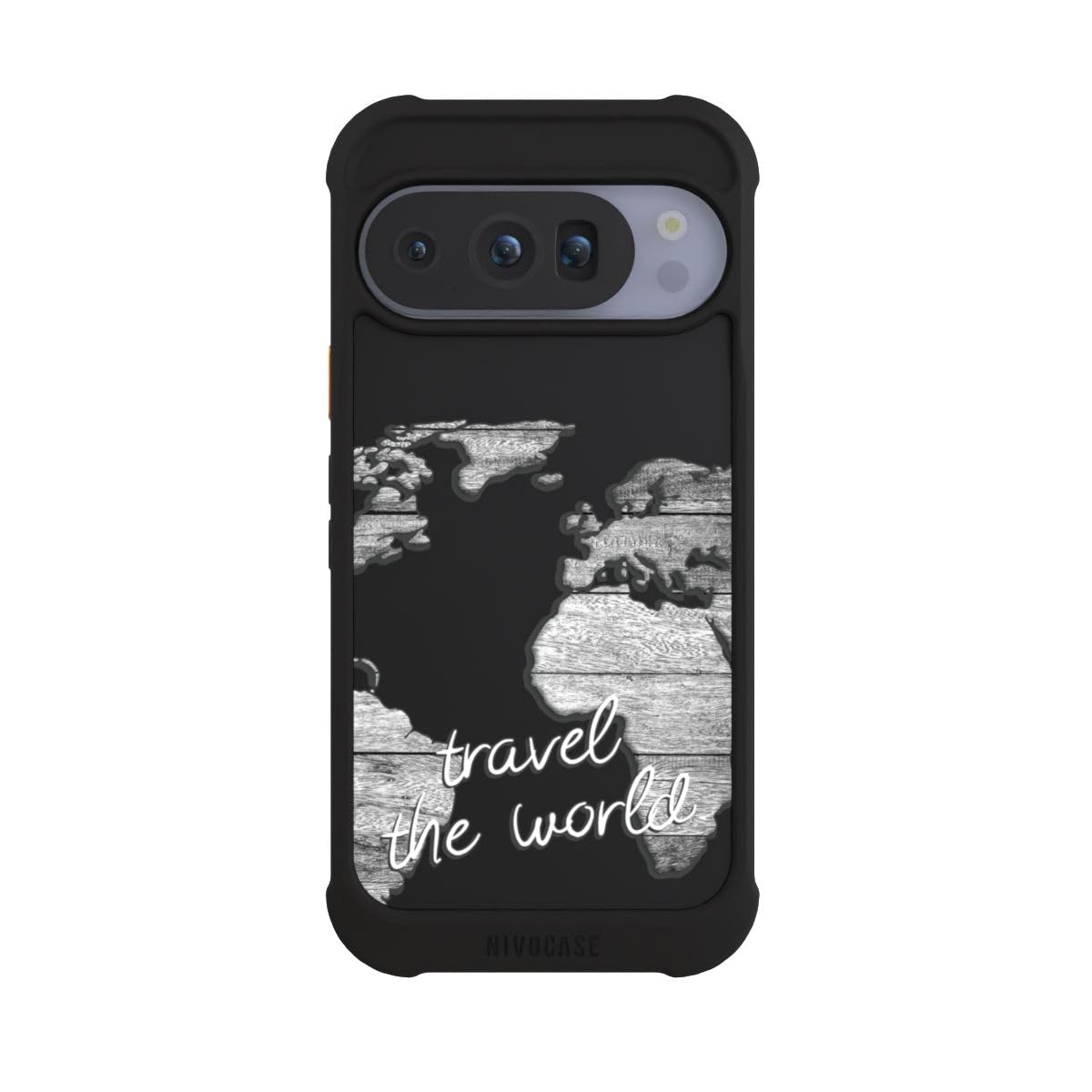 Custodia per Google Pixel 10 Pro Viaggio Trasparente Mappa