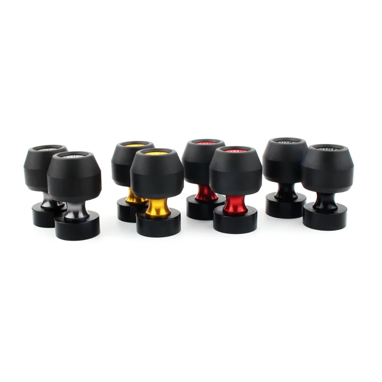 szpule motocykla wahacz Pasuje do Ducati Scrambler Classic Desert Motor Przód Tył Oś Crash Widelec Koło Wahacz Szpule Suwak Szpulki Śruba Widelec Ramiona Szpule(Black)