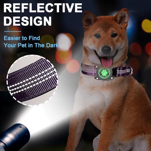 Ytanest Reflective AirTag Dog Collar, Waterproof Air Tag Dog Collar Holder - Image 4