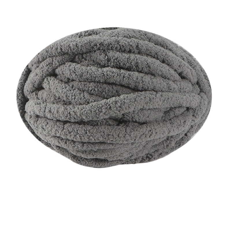 Chunky Strick-Chenille Garn 4 Stück 1000 g extra dickes Chiffon for DIY-Schal, Decke, Kissen, Katzenbett, Wollknäuel, handgestricktes Materialpaket(Color13)