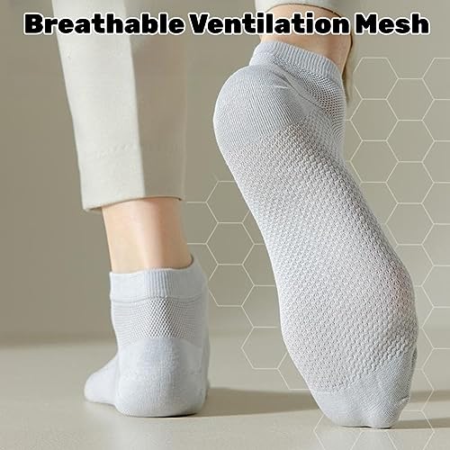 Ankle Socks Ultra Thin Breathable Mesh Dry Fit Low Cut Athletic Running Socks for Men Women 4-7 Pack2