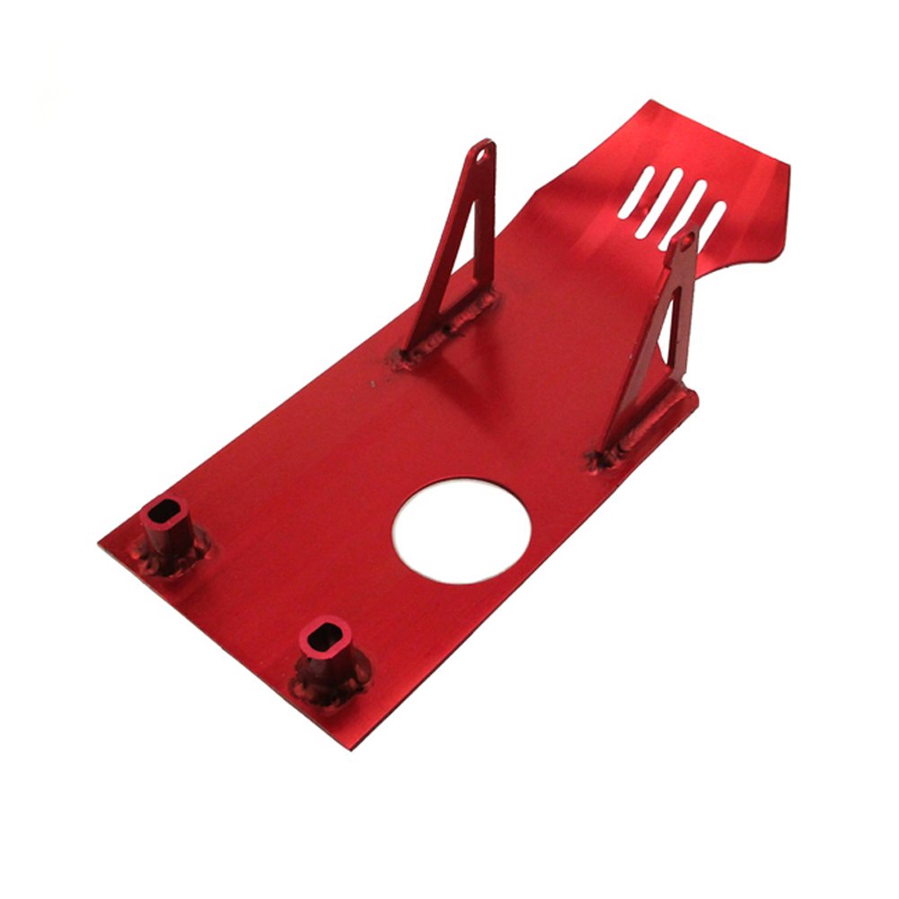 Piastra paramotore in Alluminio Rosso per CRF50 XR50 2000 2007 Pit Dirt Bikes 50cc 70 90 110 125 140cc Pit Bike Cinese Thumpstar BSE Apollo Kayo Stomp Piranha DHZ Braaap Lifan YX