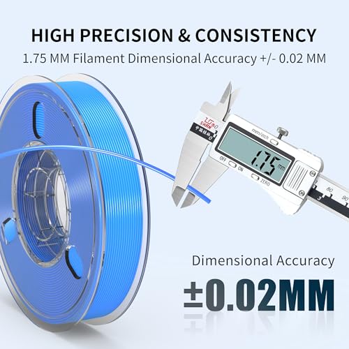 Image of RAMBERY 500gx8 PLA+ Filament Bundle 1.75mm, 8 Colors PLA Plus 3D Printing Filaments Dimensional Accuracy + /- 0.02mm, 8 Pack 500g Spools, Black /White /Red /Yellow /Gray /Blue /Pink /Mint Green