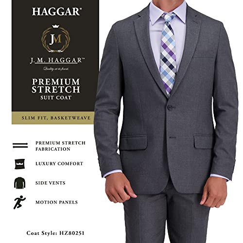 Haggar Men's Premium Performance Stretch Slim Fit Suit Separate Coat4