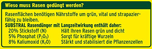 Substral Rasendünger, mit Langzeitwirkung, 100 Tage Langzeitdüngung, mit umhüllten Langzeitstickstoff, für 750 m², 15 kg - Image 6