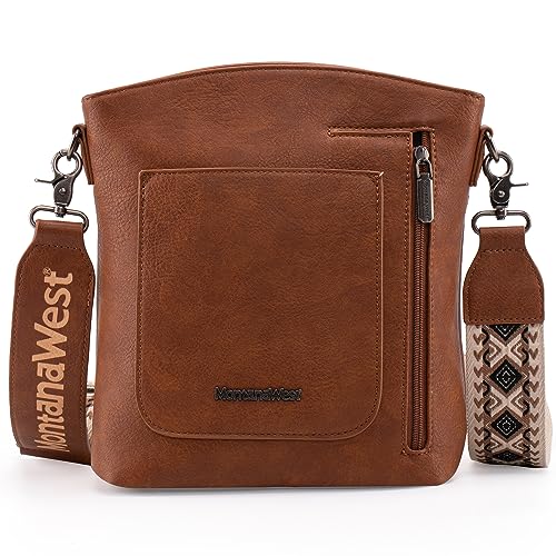 Montana West Multi Zip Pocket Large Crossbody Bag With Guitar Strap2