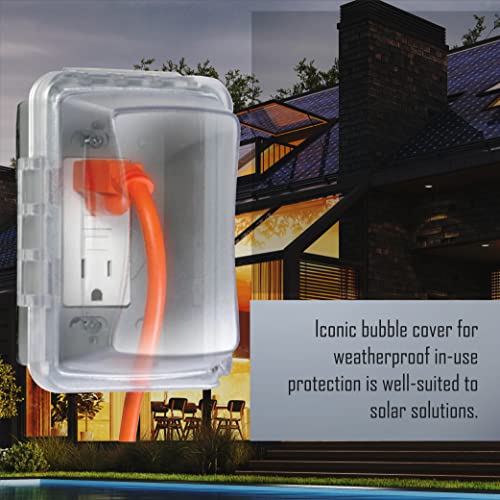 image for TayMac MM510C Single-Gang Horizontal/Vertical Weatherproof Receptacle 