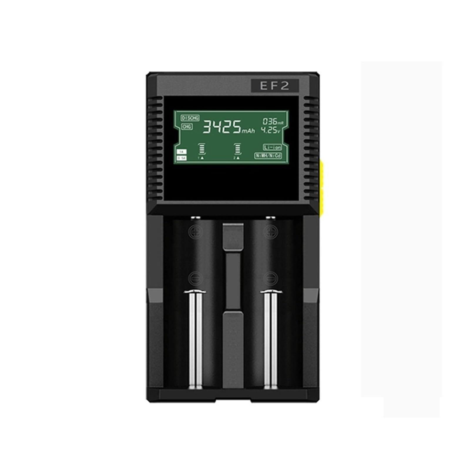 Lithium-Batterie-Kapazitätstester, Li-Ion/Ni-MH/Ni-Cd-Batterie, hochpräzise LCD-Digitalanzeige, wahre Kapazität, Mah-Analysator PräZise Erkennung(Two batteries)