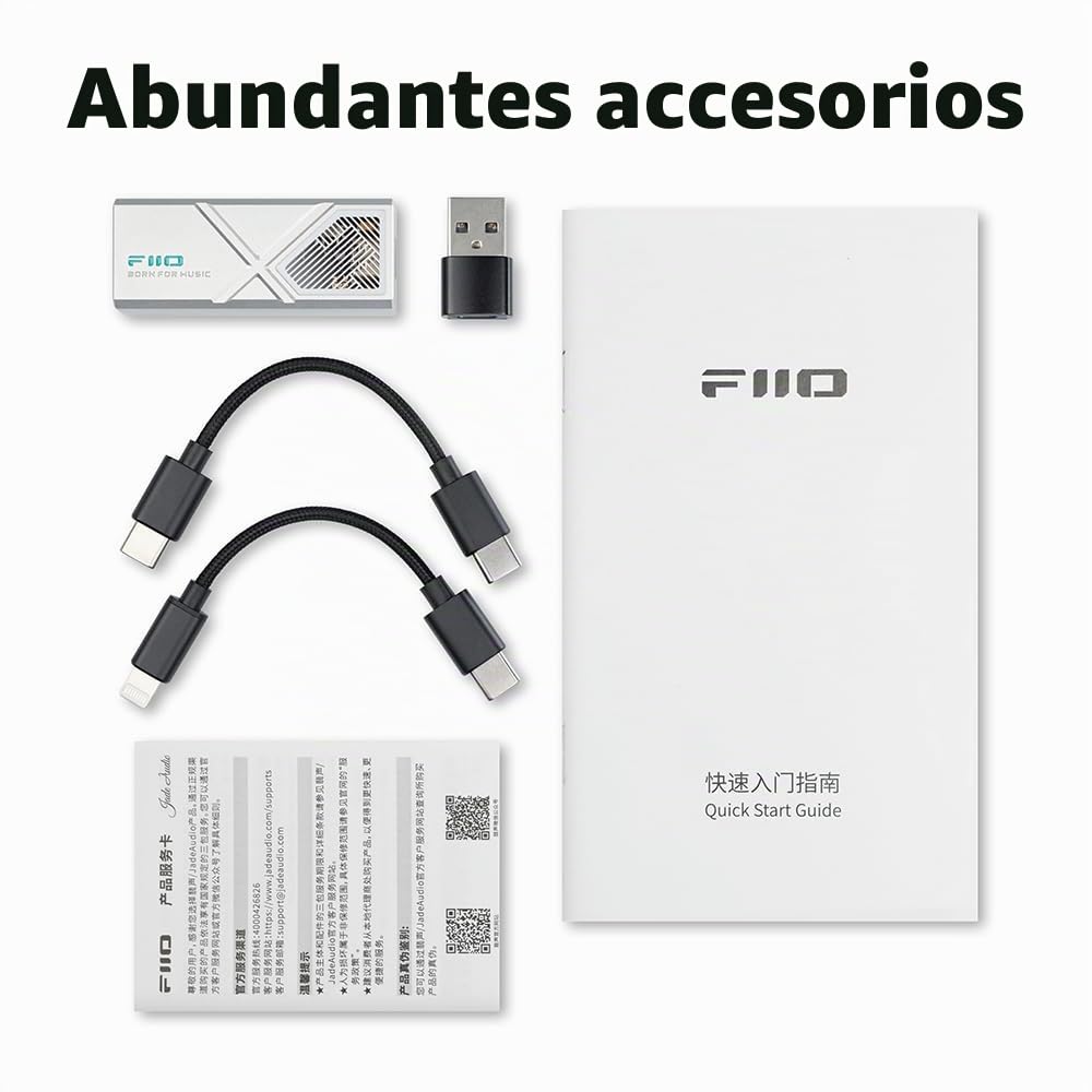 FiiO KA13 DAC Portátil Amplificador Auriculares Plata