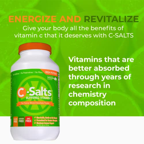 image for C-Salts Buffered Vitamin C Powder 4000mg - High Dose Vitamin Supplemen
