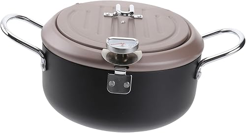 Freidora de estilo japonés con parte inferior plana, Wok Patas de pavo, freidora de ahorro de aceite, estilo japonés, freidora con soporte,