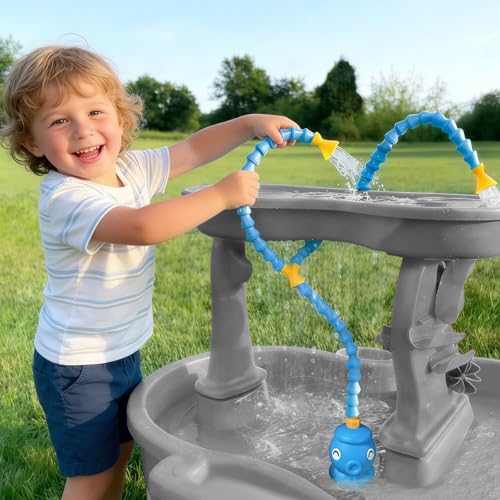 Image of okcool Rechargeable Water Table Pump with Huge Water Output,Water Flow Rate up to 8L /min (2.11 GPM),Kids Sand Water Play Pump,Octopus-Shaped Design,Suitable for Most Water Table on the Market