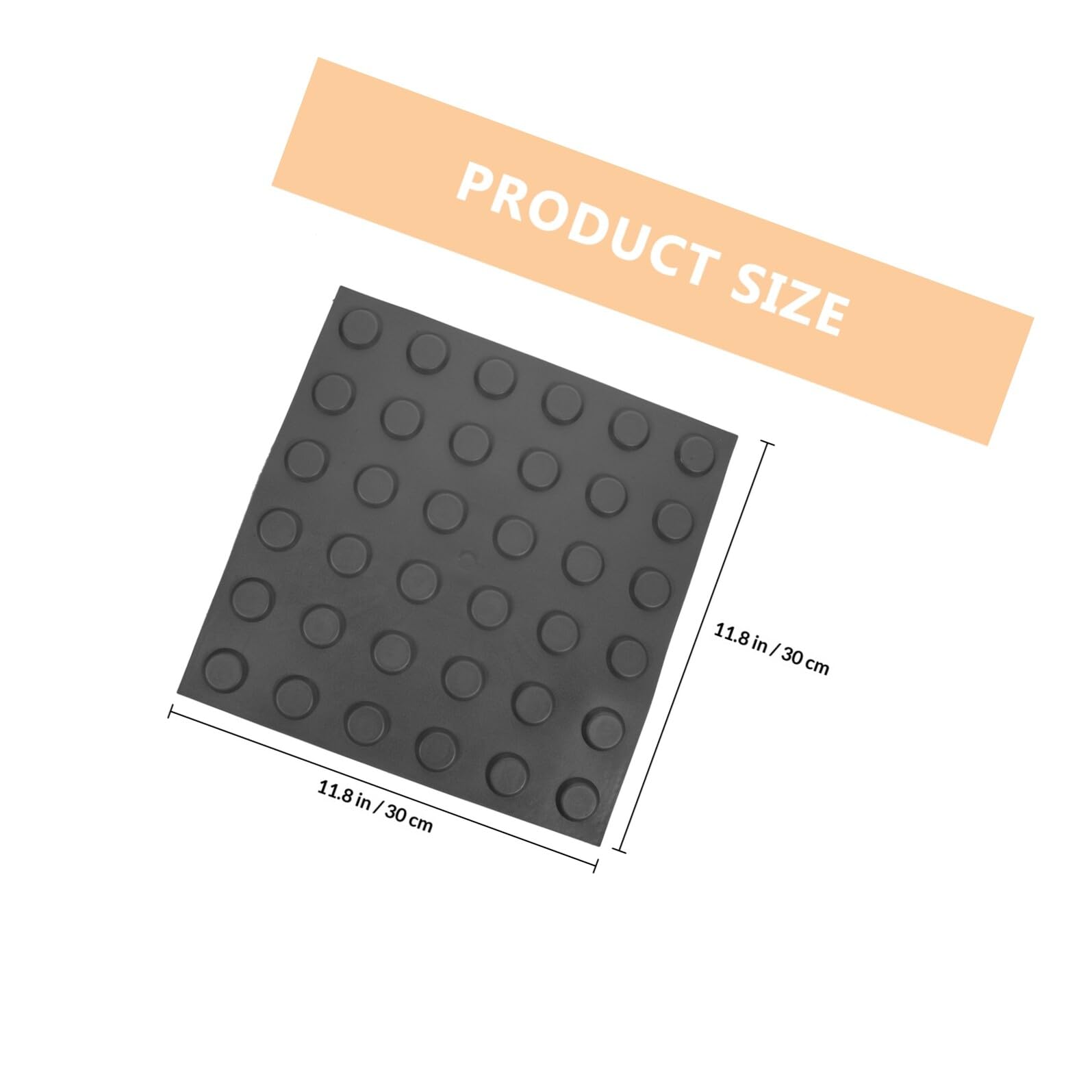Autocollant pour Sol en Pvc, 4 Feuilles, Panneaux Aveugles pour Chemin, Imperméables, Faciles à Poser Nettoyer, pour Trottoir et Allée